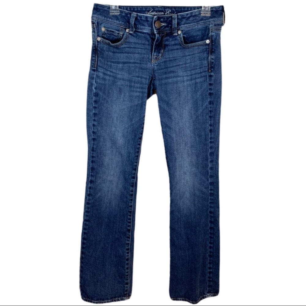 American Eagle Slim Boot Denim Jeans- Size 2R - Picture 2 of 8
